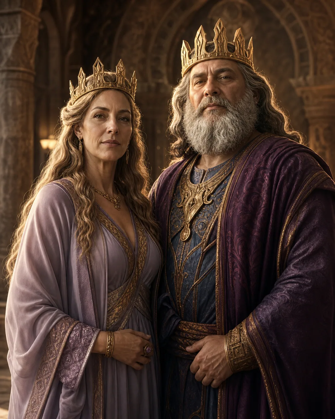 Photorealistic interpretation of Azaes's parents