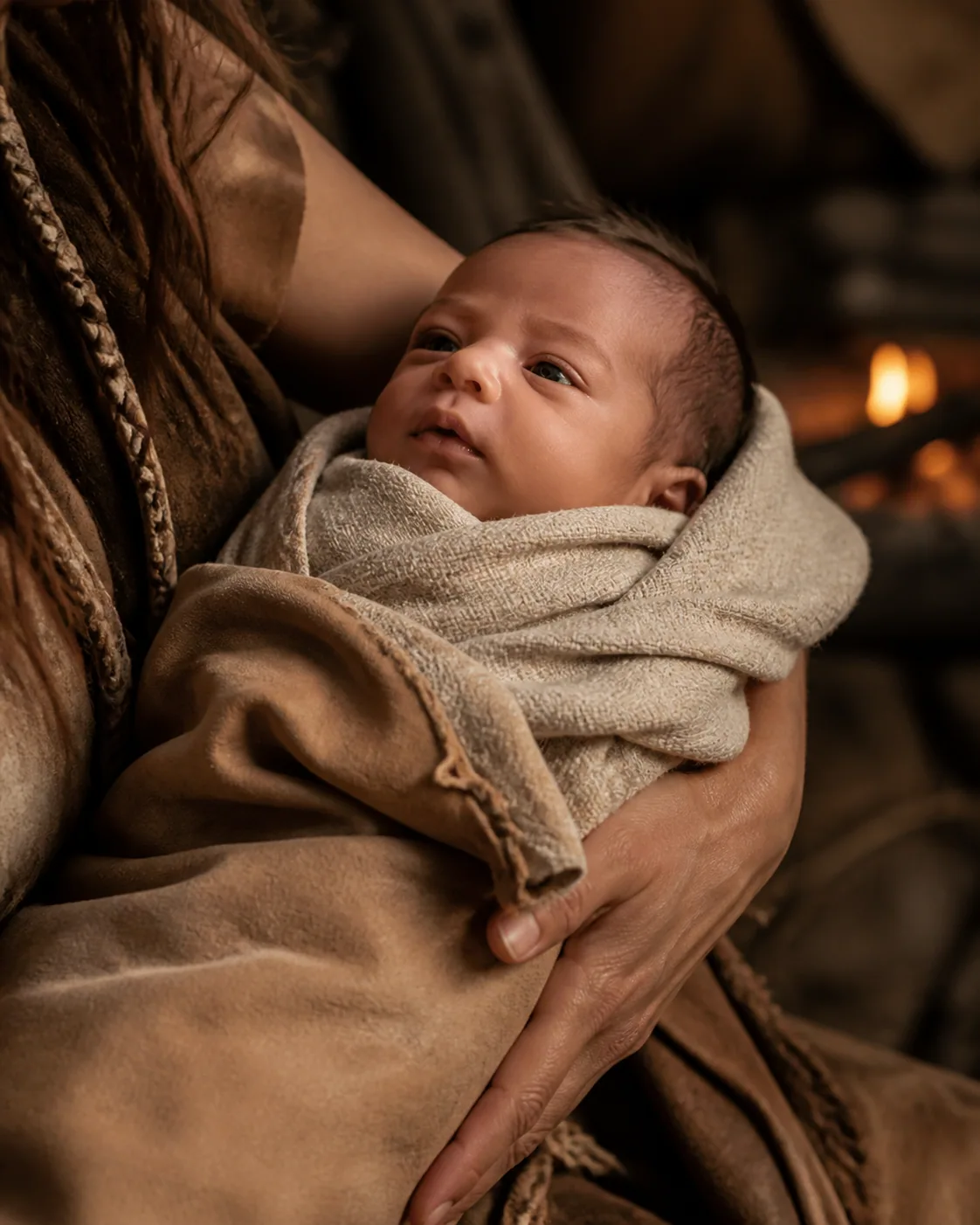 Photorealistic interpretation of B's first child