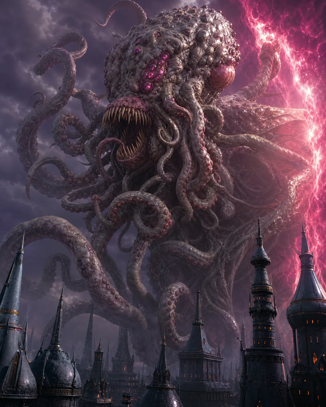 Photorealistic interpretation of Cthulhu