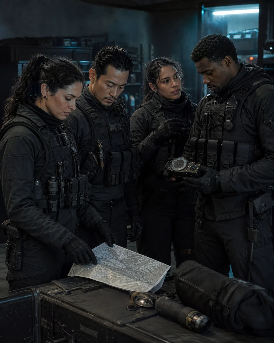 Photorealistic interpretation of the minor Unit personnel