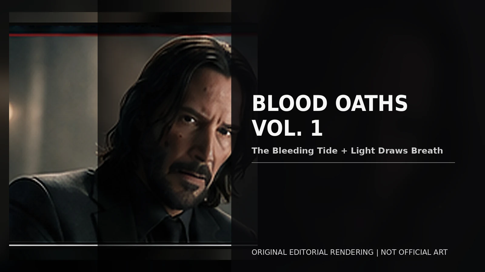 Unofficial photorealistic editorial concept for BRZRKR Blood Oaths Vol. 1