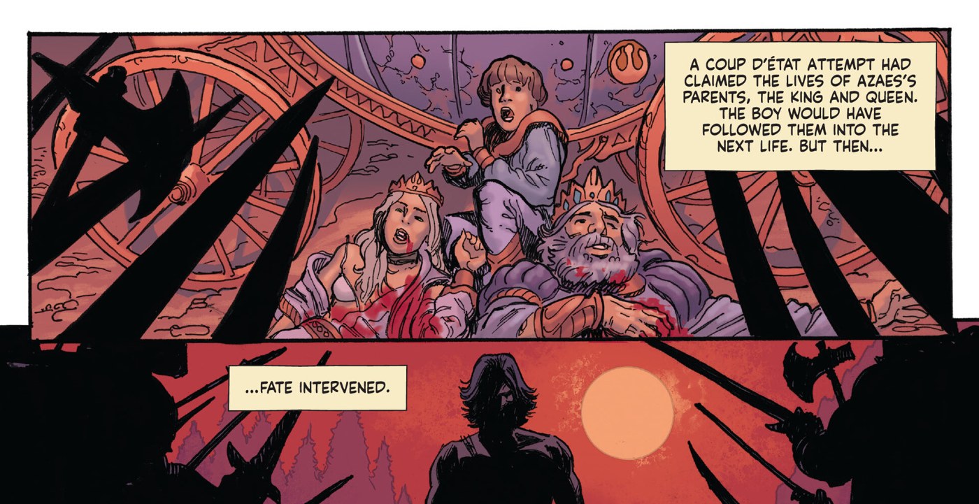 Azaes's parents in BRZRKR: Poetry of Madness